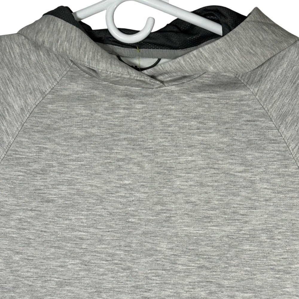 All in Motion Men Heathered Gray Mesh Spacer Hoodie Athletic Activewear Size M